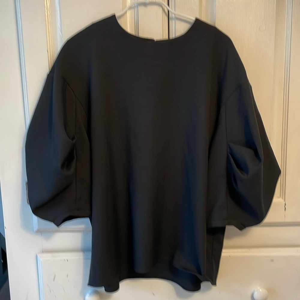 Tibi Black Sculpted Shirt